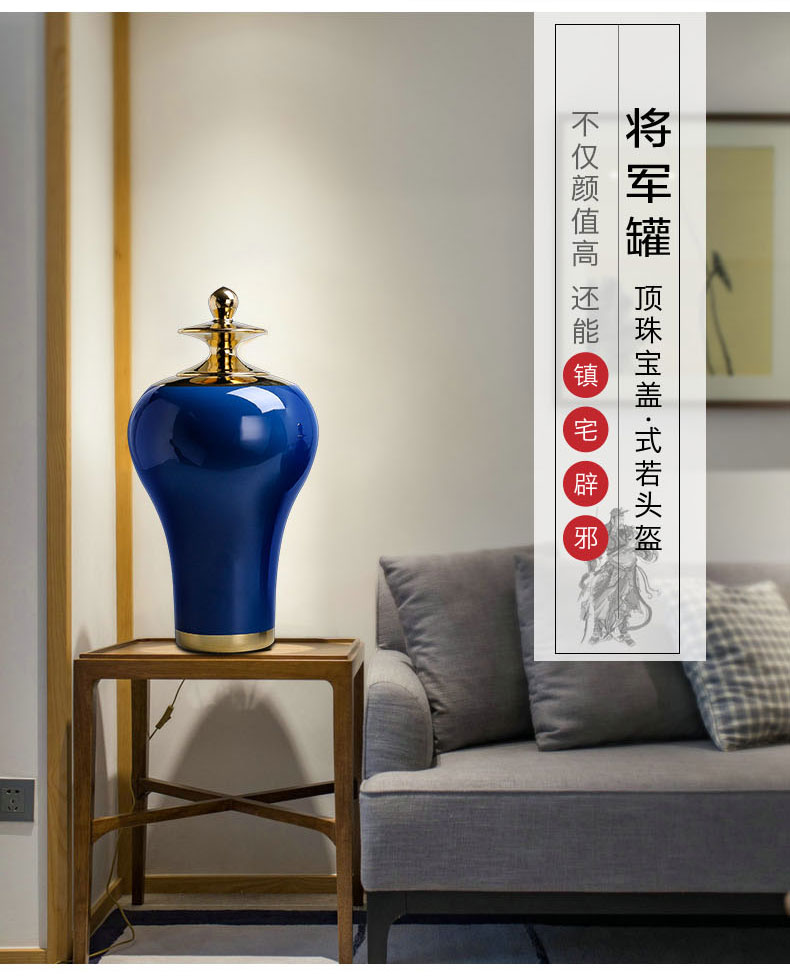 The New Chinese arts and crafts porcelain vase general furnishing articles as cans sitting room furnishings jingdezhen ceramic household flower arrangement