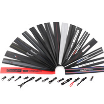 New product sportswear pocket No 3 waterproof zipper Imported PU matte color 18 20 25cm decorative screen printing letters