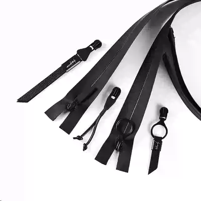 No. 5 waterproof Dew platinum German imported high temperature resistant film jacket down jacket cotton jacket long zipper