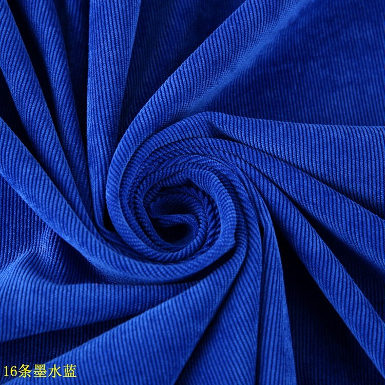 16 Corduroy Men's Pants Casual Pants Long Pants Men's Corduroy Fabric Ink Blue 16-Pit Corduroy Fabric