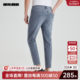 Lilanz Official Nine Points Jeans Men's 2024 Summer ໂສ້ງຂານ້ອຍຂາສັ້ນ