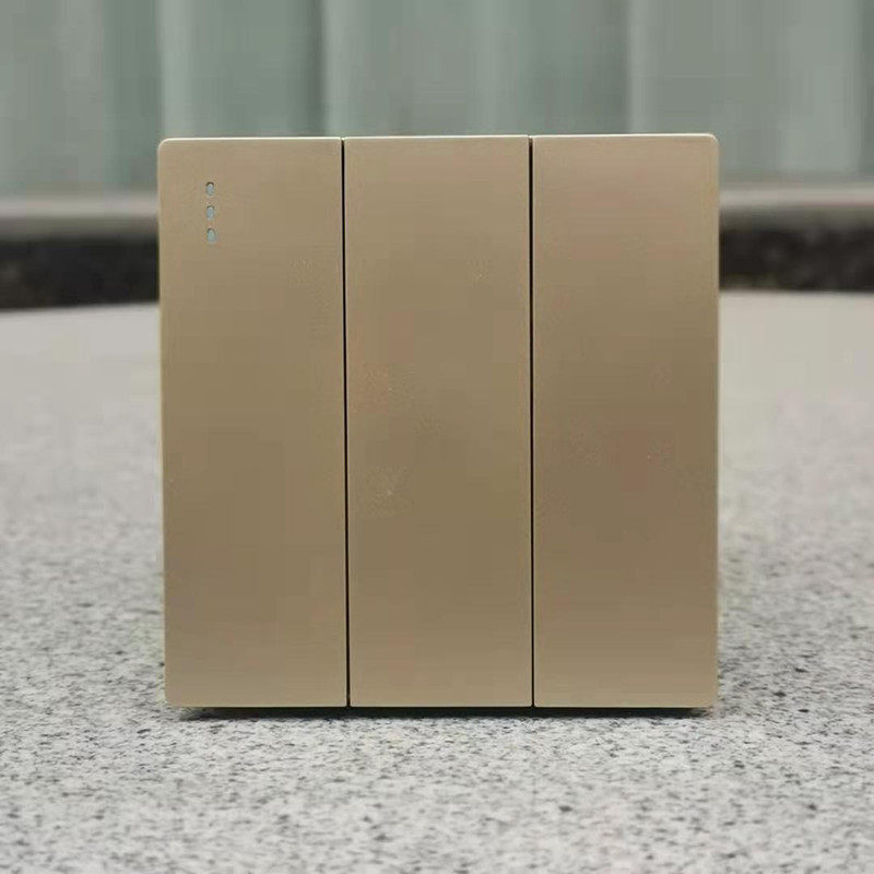 Three-open three-position three-position three-doorbell switch normally open normally closed automatic reset switch panel button 86 type gold