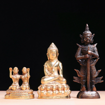 Thai Buddha amulet Cuban noi double-sided Taowei Suwan Medicine Buddha Hemi Sutra Nan Guasha copper ornaments