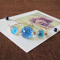 Real Flower Bracelet Dried Bracelet diy Bracelet Hand Woven Retro Mori Stars Student Bracelet