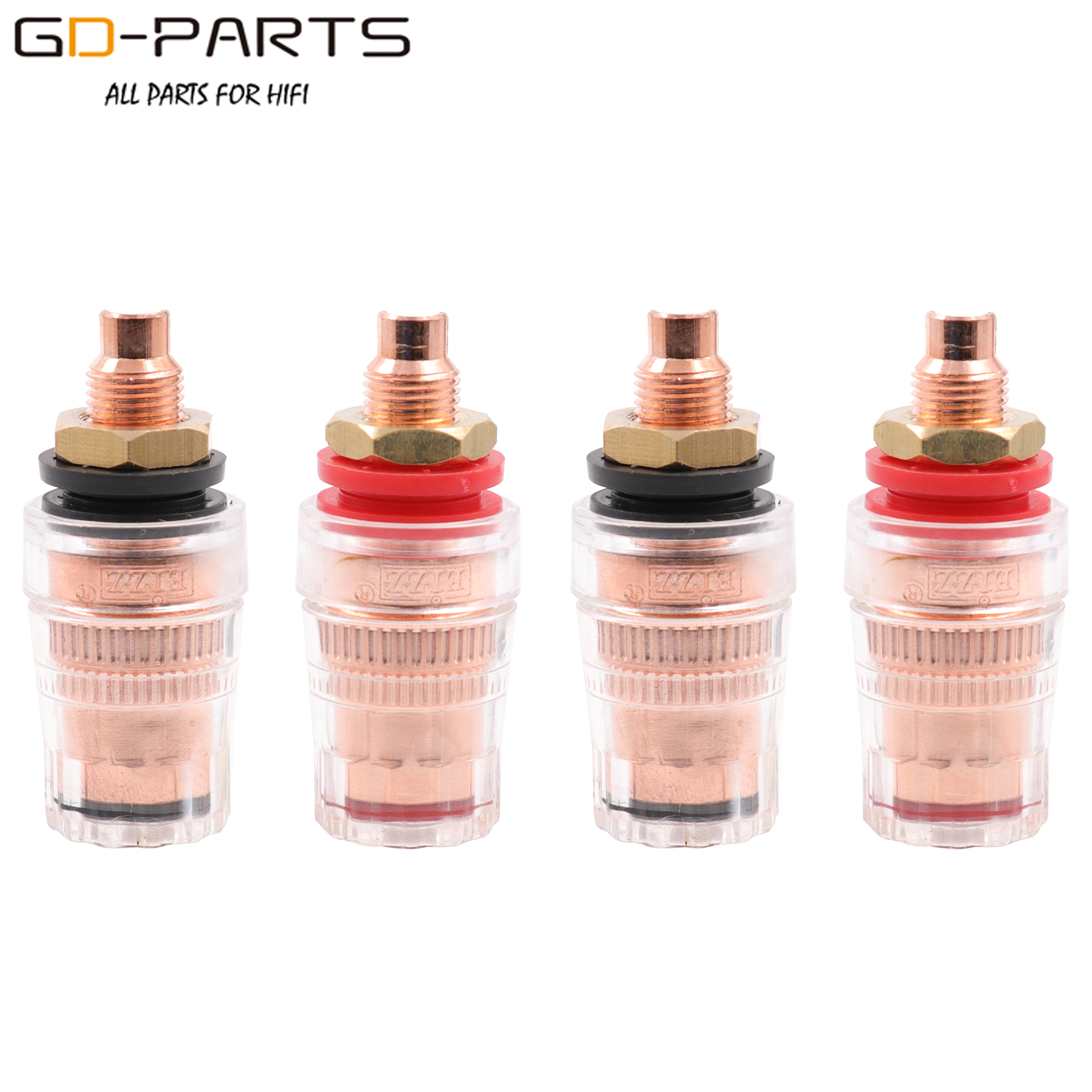 EIZZ pure copper plated copper speaker sound amplifier crystal terminal block banana plug socket