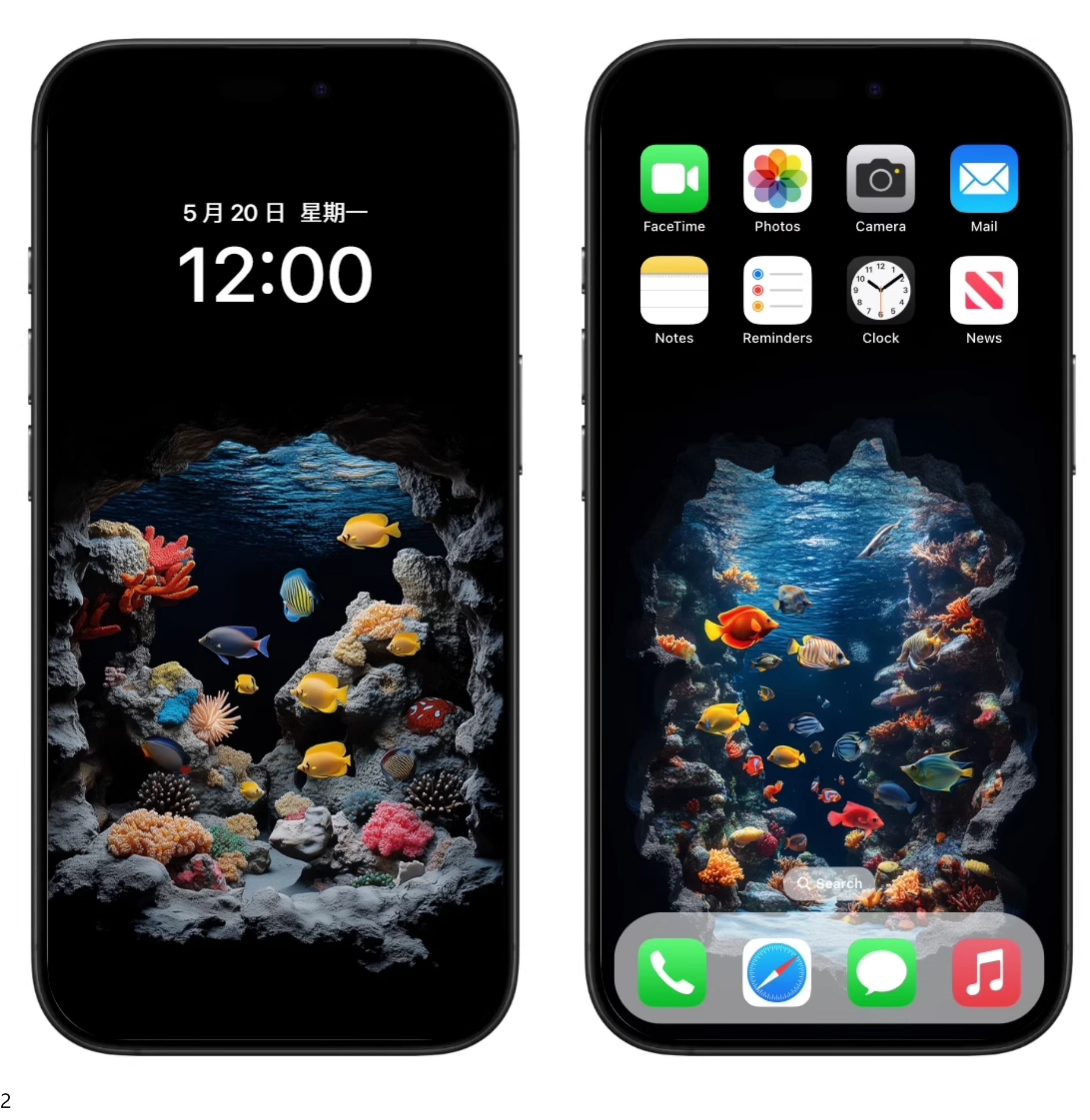 动态壁纸 | 水族馆 |1张苹果动态壁纸+7张手机静态4K高清