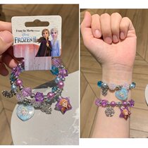 Export Japanese cartoon Princess Frozen Bracelet string of snowflake girl jewelry childrens birthday gift