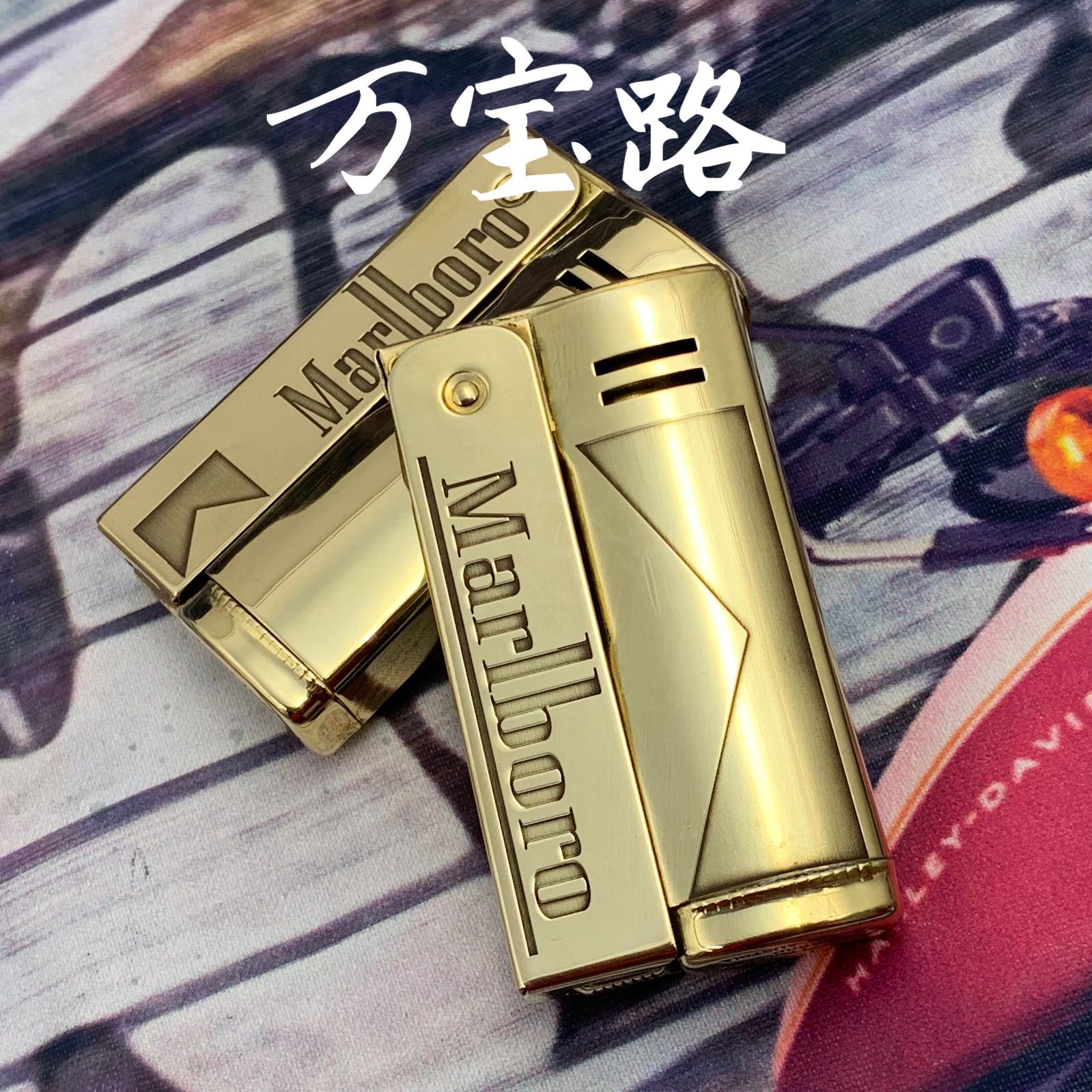 (Wish Rong Fire Set) Love Cool 6800 Kerosene Windproof Old-fashioned Nostalgic Grandpa Retro Marlboro Kerosene Lighter