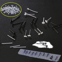 Male and female anti-allergic ear needle sterile stick disinfection tube plastic transparent ear stick anti-plug anti-inflammatory stick ear nail Rod