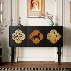 French Antique Entrance Cabinet 20cm Ultra-thin 30cm Living Room Sideboard Corridor Very Narrow Retro Decorative Cabinet