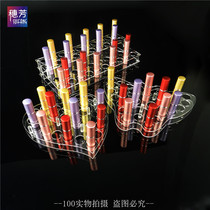 Transparent acrylic lipstick Red show Show Cosmetic Desktop Containing Box Mascara Containing Rack Nail Polish Shelf