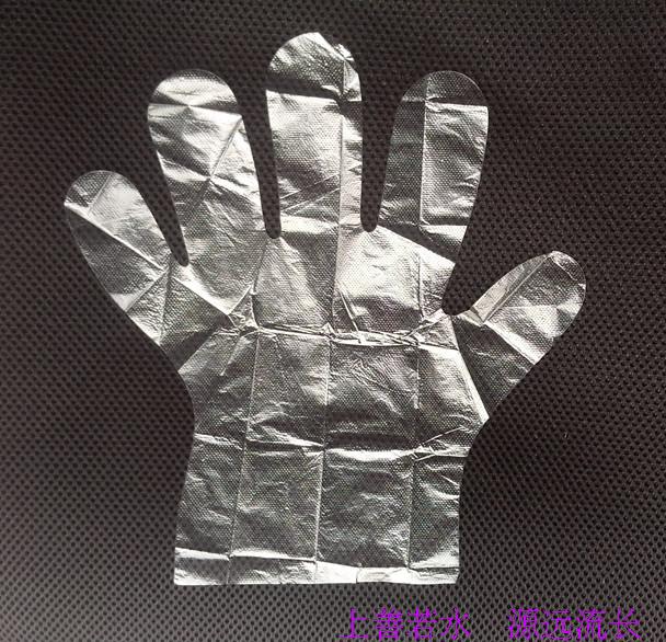 Disposable gloves film plastic PE food grade transparent outdoor picnic delivery thickened 100 only