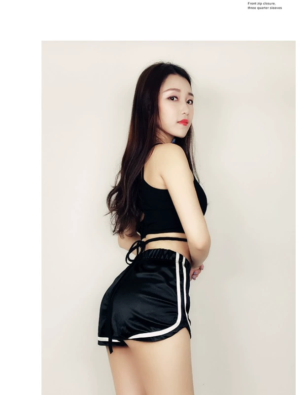 Hiệu suất Cực Dance Jazz Dance Đàn hồi Eo Tập thể dục Tập thể dục Loose Casual Eo cao Sexy Stretch Quần short Quần nữ nóng quần short thun nữ mặc nhà
