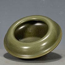 European return antiques old goods old goods Ming Dynasty Jiajing tea powder glaze basin ashtray old porcelain