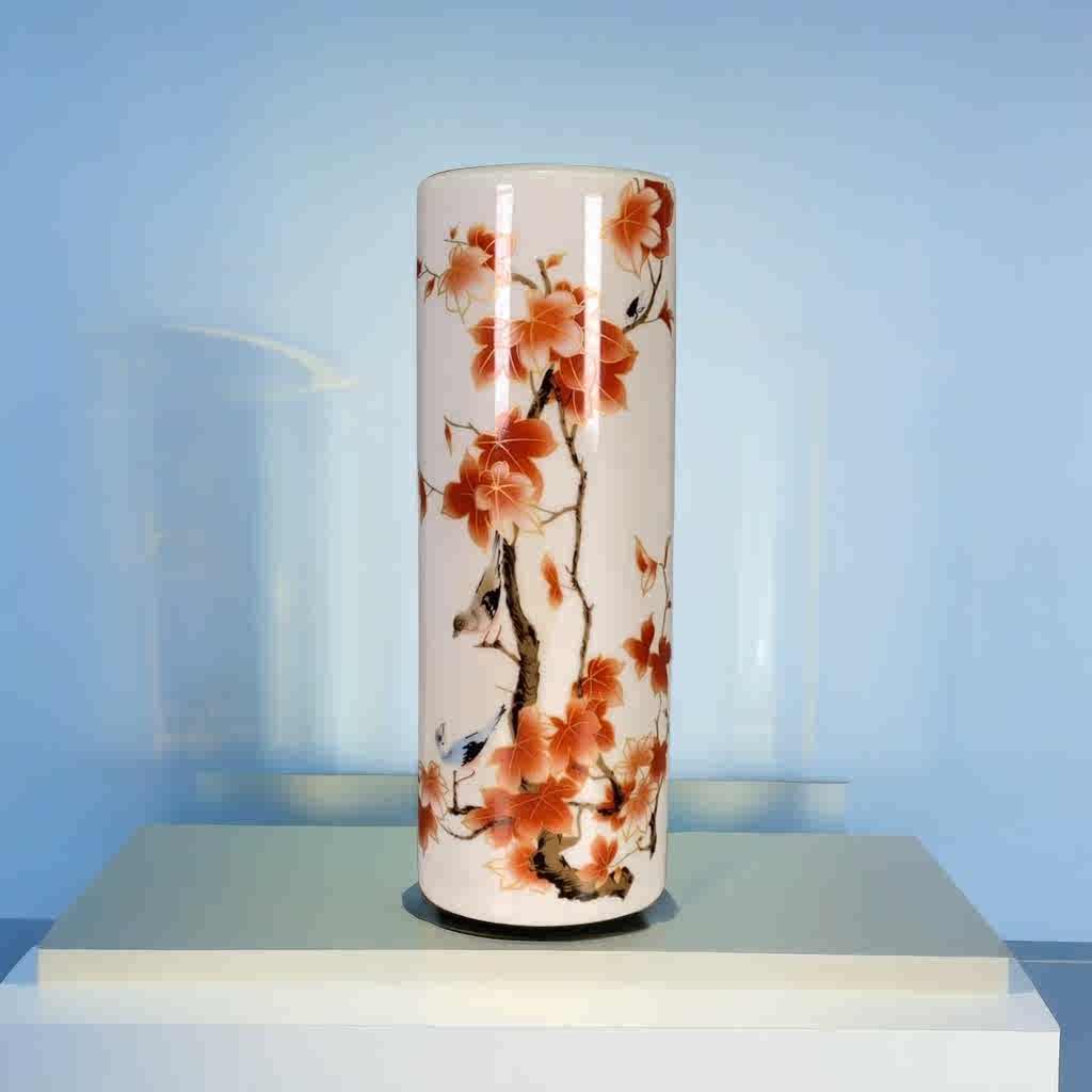 中国 染付 福寿紋方瓶 大清乾隆年製銘 送料込み0713 大清花瓷花瓶- Top