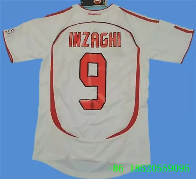 [06-07 ac milan home away vintage retro 22 KAKA PIRLO INZAGHI]