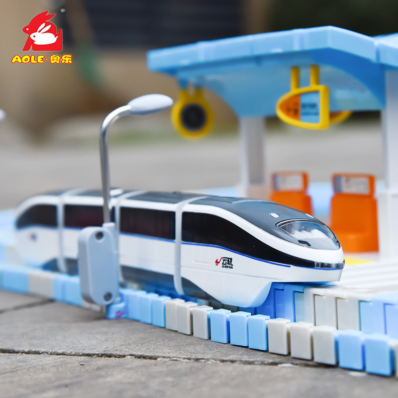 100 Change Orbital Bus Car Charging Voice Station Gesture Sensing Subway cloud rail Puzzle Puzzle to play with Yunba Toys