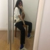 Quần lửng mùa thu công nghiệp OCL Nhật Bản Ami trousers quần dài thẳng quần thô nam Quần làm việc