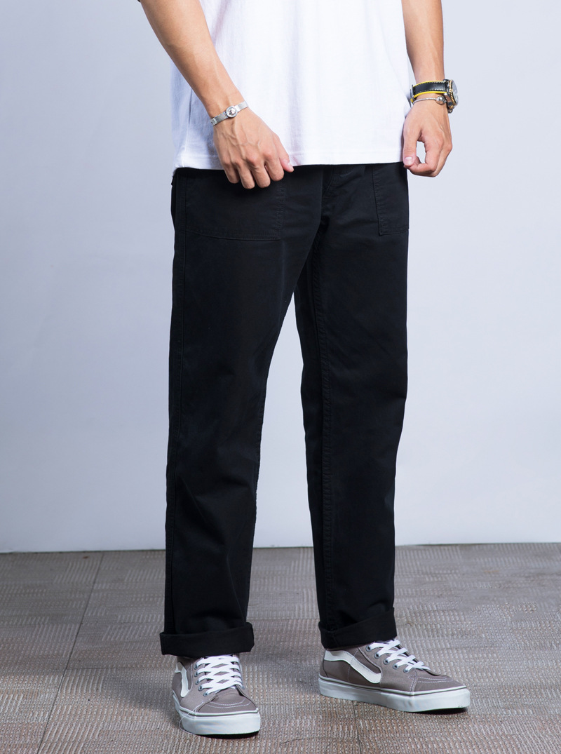 Quần lửng mùa thu công nghiệp OCL Nhật Bản Ami trousers quần dài thẳng quần âu nam