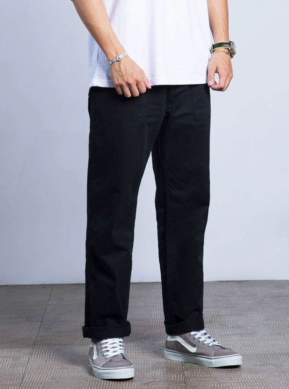 Quần lửng mùa thu công nghiệp OCL Nhật Bản Ami trousers quần dài thẳng quần thô nam