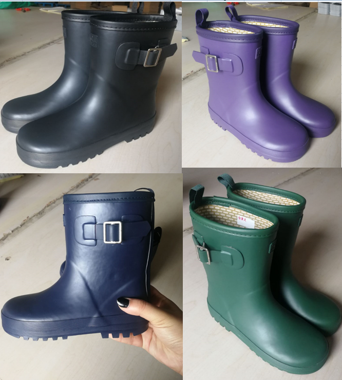 Japan orders small children's rubber waterproof rain boots pure cotton inner thin section inner length is the number of yards, defects are random