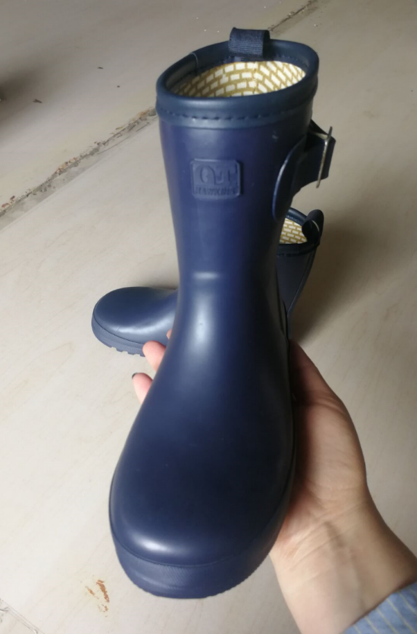 Резиновые сапоги 日本订单余单小大童橡胶防水雨鞋纯棉布内里薄款瑕疵随机放心拍 OTHER