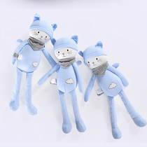 35CM cartoon long-eared doll rabbit can not lose hair can gnaw long leg blue cat cute doll toy