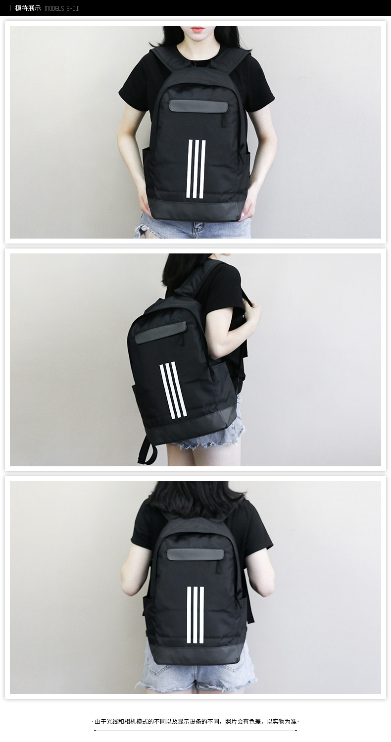 Adidas Túi nam Adidas Túi nữ mùa mới Túi sinh viên mới Túi đeo chéo CF3300 balo lv