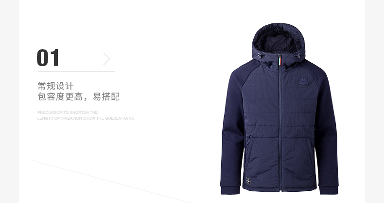 Áo khoác nam mùa xuân ấm áp Kappa Kappa 2019 -K0852MM01-334 - Quần áo độn bông thể thao áo khoác lông vũ nữ