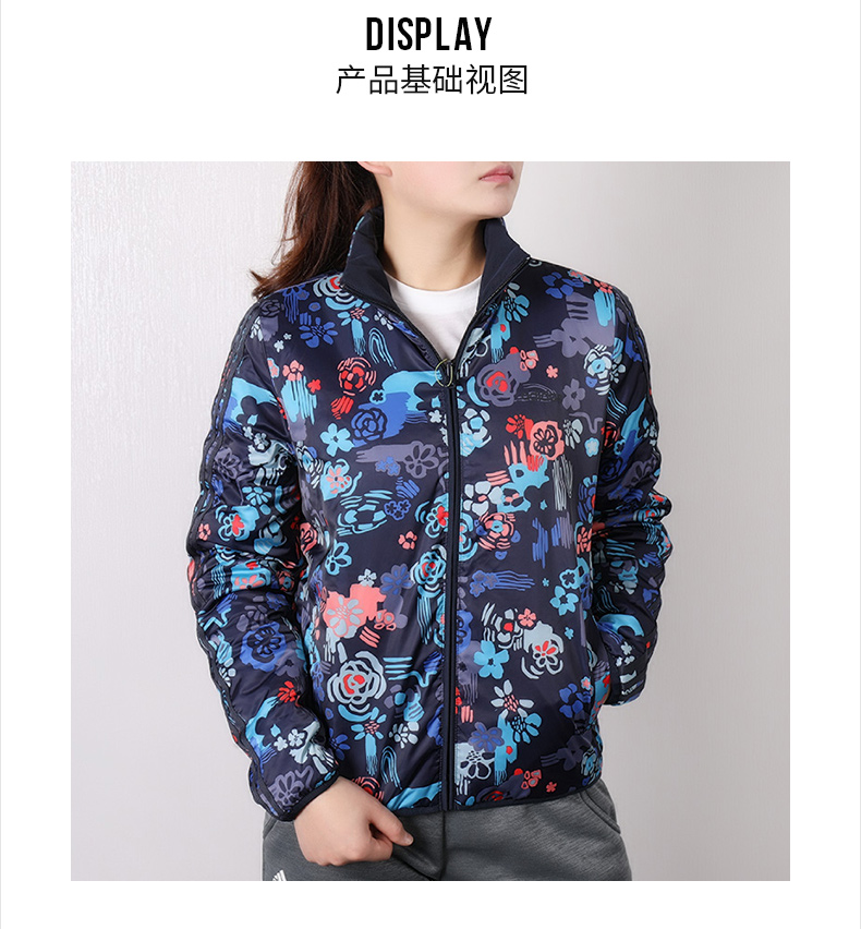 Áo khoác nữ mùa xuân mới của Adidas NEO áo khoác mới hai chiều chống gió ấm áp áo khoác cotton DZ7594 - Quần áo độn bông thể thao mẫu áo phao đẹp