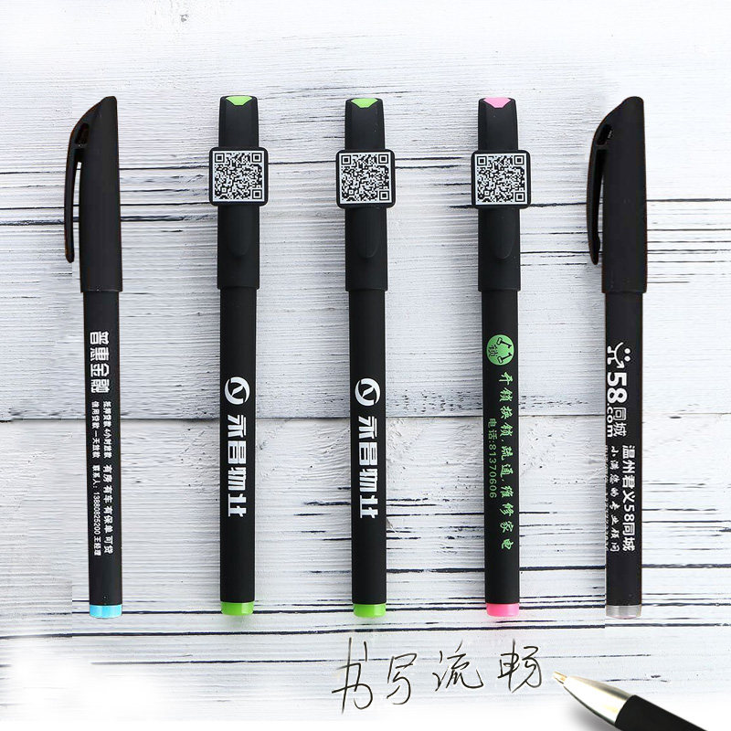 Office Creative Advertising Pen Custom Wholesale Middle Sex Pen Custom Printed Logo Pen Black Blue Red Blue Black 5 0 5 Refill