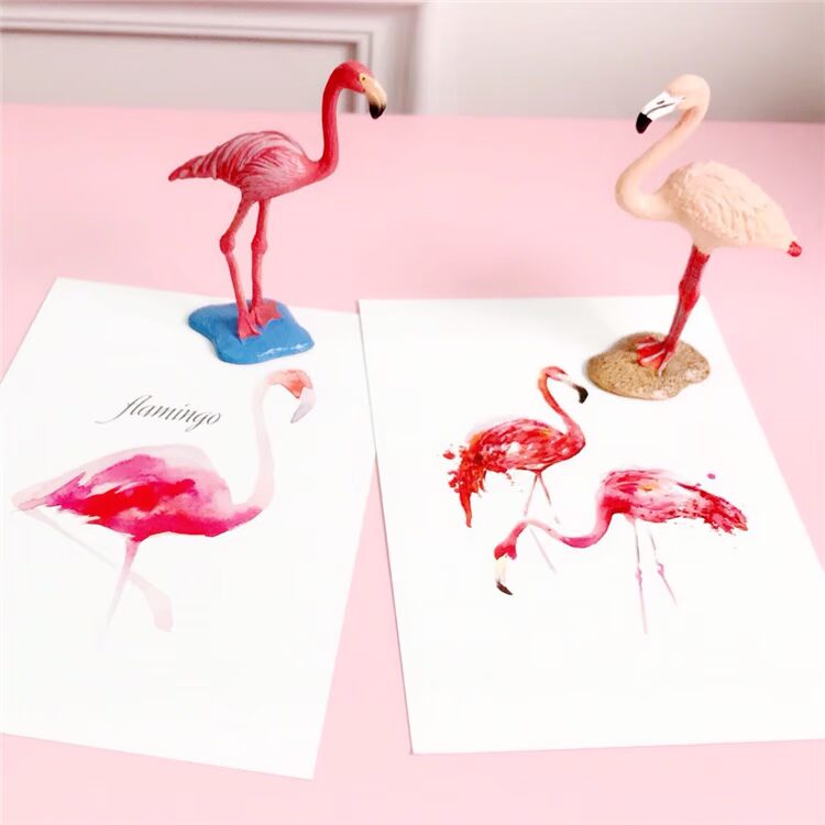 Ins Bắc Âu mini mô phỏng flamingo máy tính để bàn đồ trang trí nhỏ bánh sinh nhật trang trí Hàn Quốc chic ảnh đạo cụ