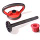 Kettlebell Handle Base with Rubber Coating, Kettlebell Handle, Dumbbell Converted to Kettlebell, Universal Adjustable Weight, Women's Fitness Kettlebell