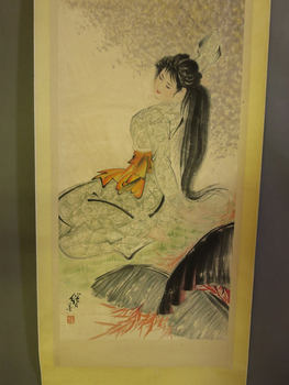Liu jiyao's traditional ink and wash figure painting, chinese painting, vertical scroll, office living room, central hall painting, calligraphy and painting collected and collected