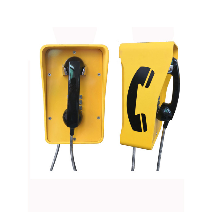 Pipe gallery special optical fiber telephone auxiliary IP65 waterproof grade wall-mounted moisture-proof telephone