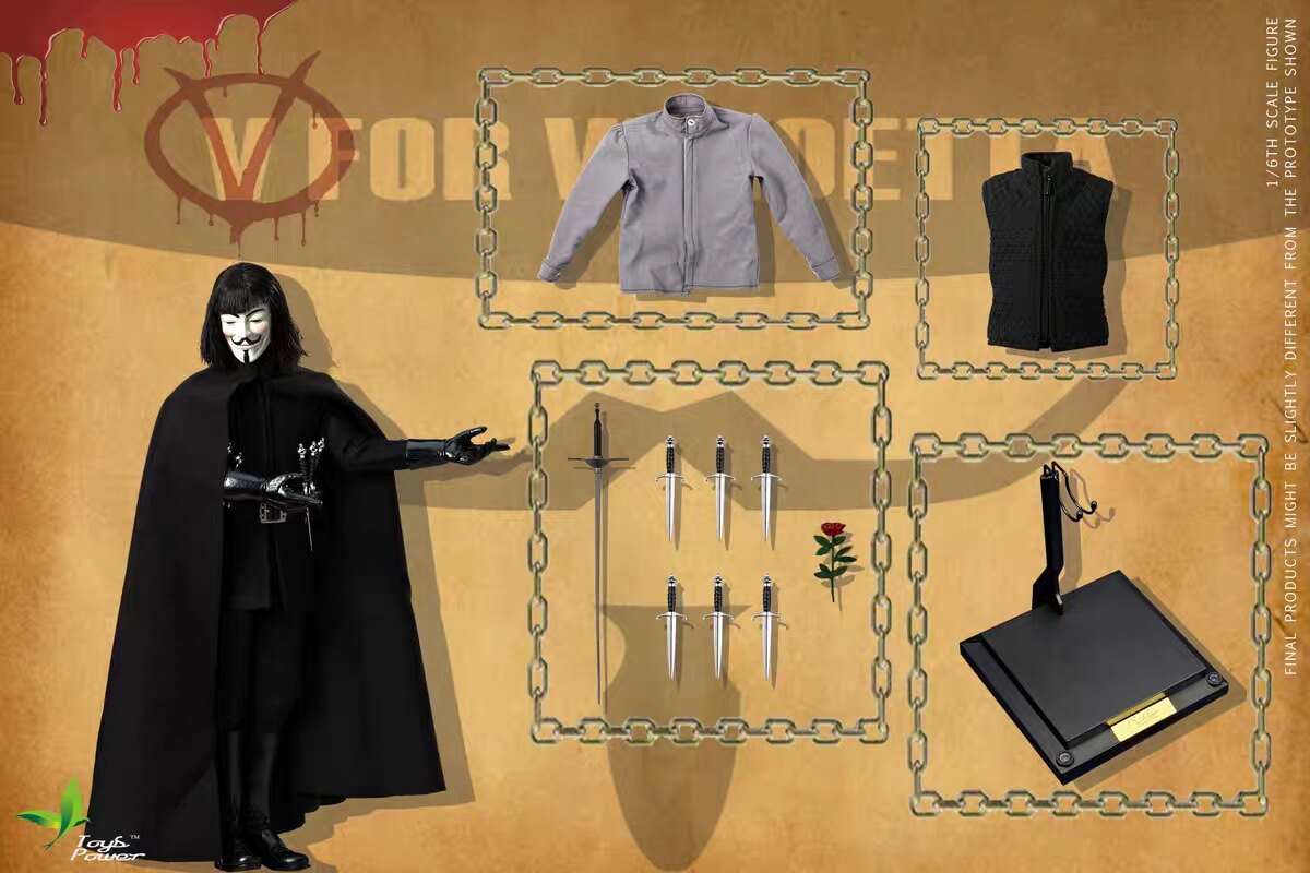 Toys Power V for Vendetta 2.0 1/6 Action Figure Model Collection