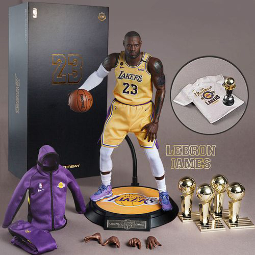 In Stock Enterbay Eb 1/6 Lebron James 3.0 Figure James Lakers Championship Edition
