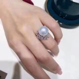 Бусины, аксессуары, S925, кольцо с камнем из нефрита, украшение-шарик, DIY, серебро 925 пробы, 11-13мм