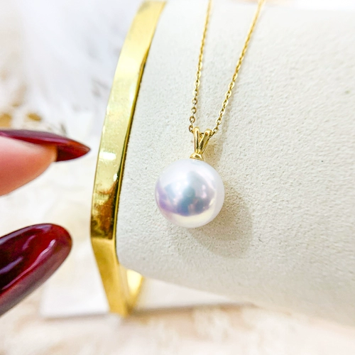 Аксессуары из жемчуга, модная подвеска, ожерелье, украшение-шарик, серебро 925 пробы, 9-13мм