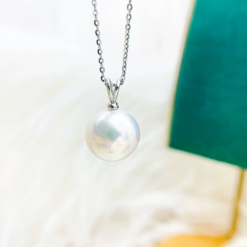 Аксессуары из жемчуга, модная подвеска, ожерелье, украшение-шарик, серебро 925 пробы, 9-13мм