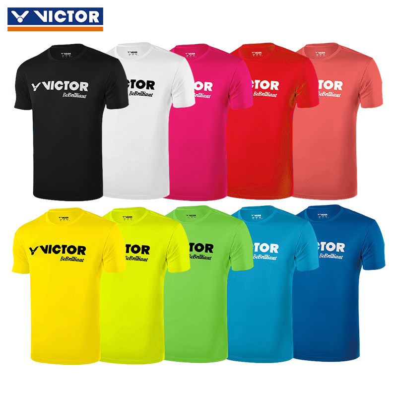 VICTOR victory badminton suit 80028 81028 Wikdo sports short sleeve shirt breathable speed dry male and female