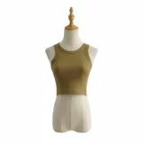 Сексуальный эластичный цветной летний бюстгальтер-топ, майка топ без рукавов, европейский стиль, облегающий крой, с лямками