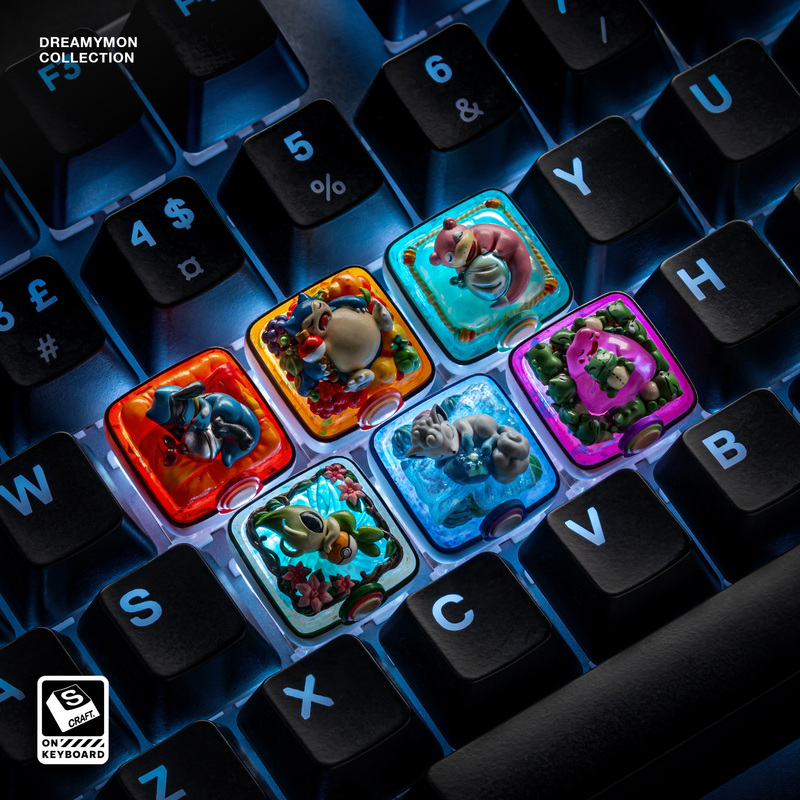 【Zd】S-Craft Pokémon Dreamymonr V4 Genuine Resin Personalized Keycap Customized Magnetic Switch