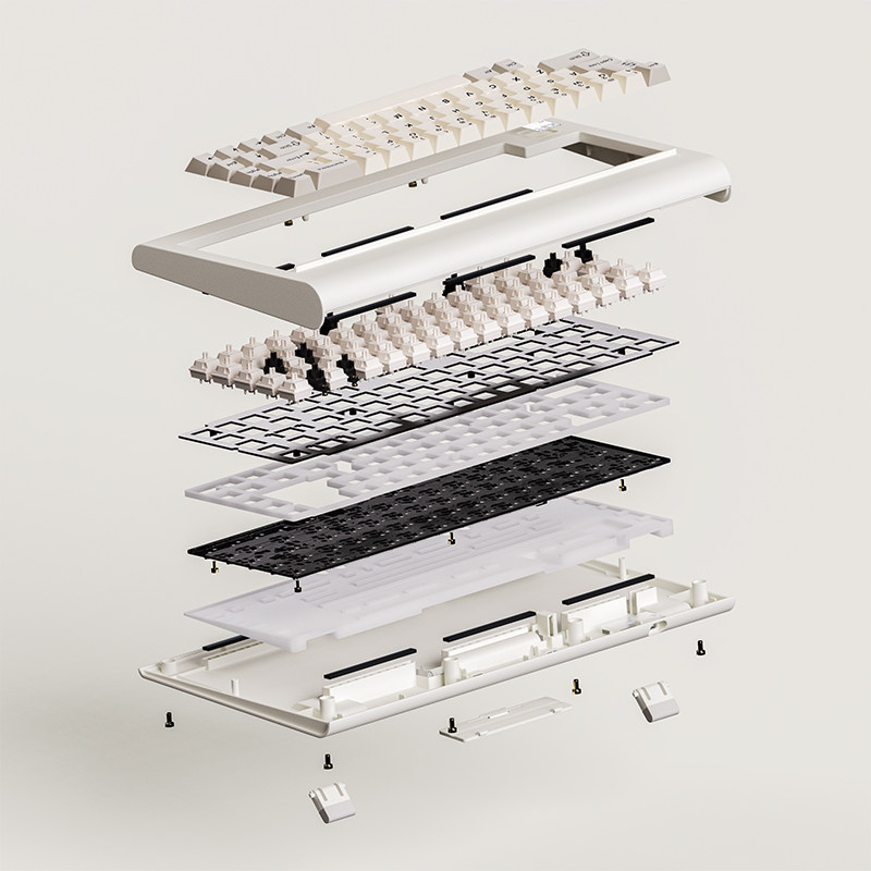 (ZD) IBM Classic VORTEX x KBT Regasket Structural Hot Swap Three-mode Mechanical Keyboard