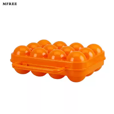 MFREE outdoor portable egg box plastic egg storage box 12 fresh-keeping anti-shattered egg tray a