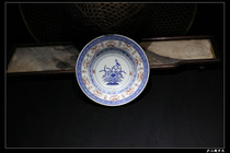 Points Exchange Factory Goods Tea Tray Tea Sea Jingde Town Sketching Gold Red Green Color Green Flowers and Deep Dish