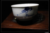 Blue and white tea bowl rice bowl I original design custom Jingdezhen high-tech Cao Dabing teacher hand-painted hand-drawn blank