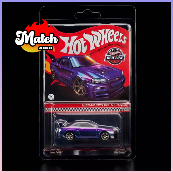 Hot Wheels 1:64 Rlc Nissan Gtr R34 Nissan Chameleon Red Line Club Car Model