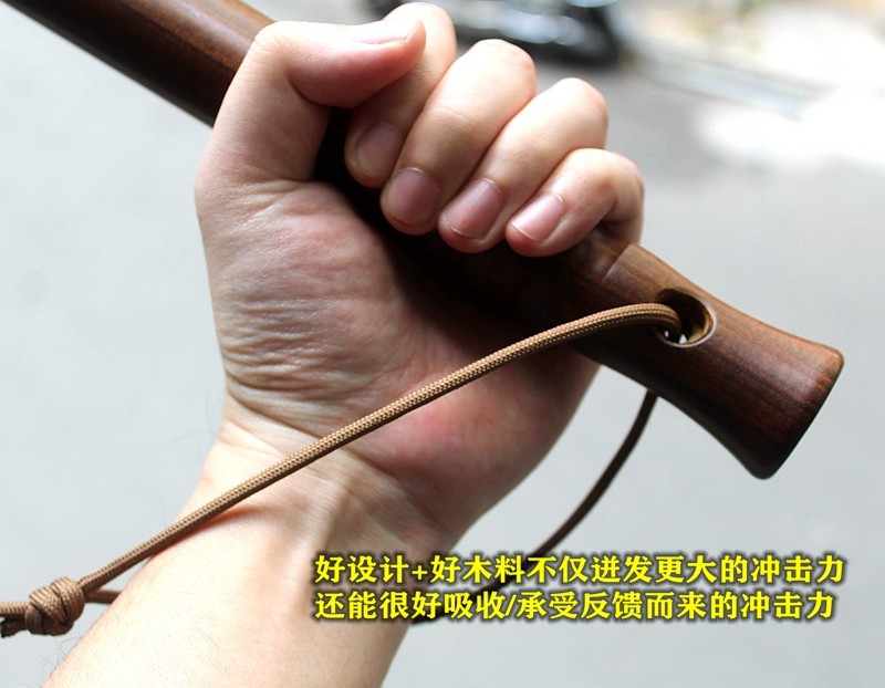裁决棒杖骨棍：老酸枝木嵌金属，抗冲击高密度打击木头纯手工活定制，打造你的专属神器！-多功能组合工具-淘宝百科网