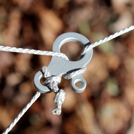 3-hole fast knot rope with multipurpose tool numerical control CNC stainless steel EDC outdoor carry-on equipment strong